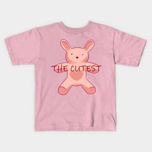 The cutest bunny pink Kids T-Shirt